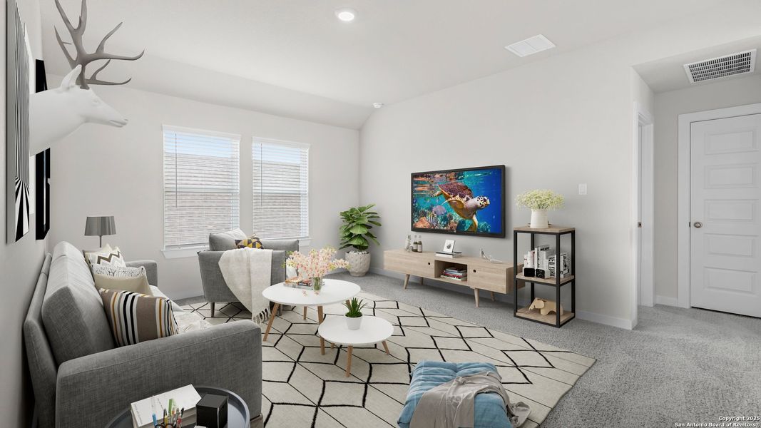 Furnished interior view inside a new home in Meyer Ranch, New Braunfels (Image 5). Furnished interior view inside a new home in Meyer Ranch, New Braunfels (Image 5).