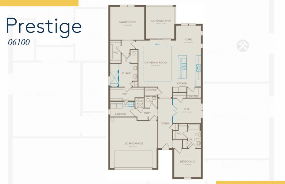 2D floor plan layout of this home in Shores at Stillwater, Englewood, FL (Image 4).