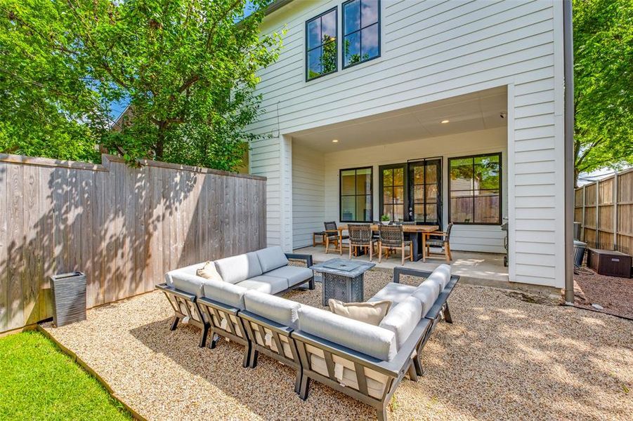 Exterior details and patio area of a home in , Dallas (Image 3). Exterior details and patio area of a home in , Dallas (Image 3).