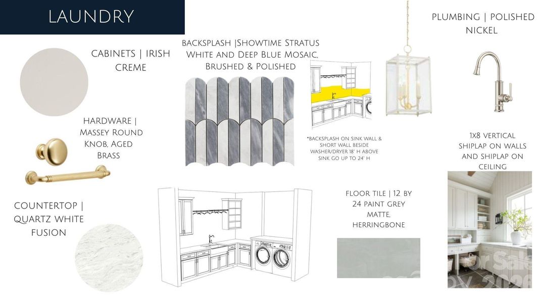 Upstairs Laundry Room Design Details