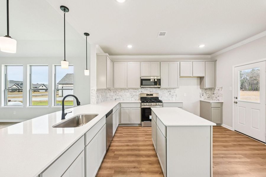 Furnished interior view inside a new home in Barton Place, Cleveland (Image 15).