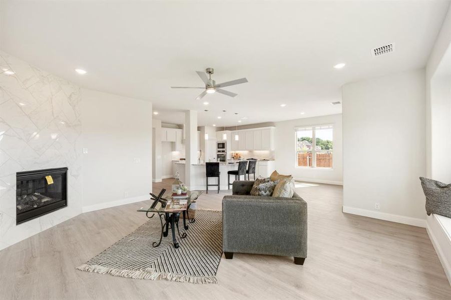 Furnished interior view inside a new home in Parks of Aledo, Aledo (Image 18).
