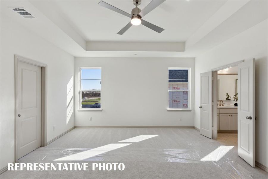 You will fall in love with this dreamy owners suite!  REPRESENTATIVE PHOTO