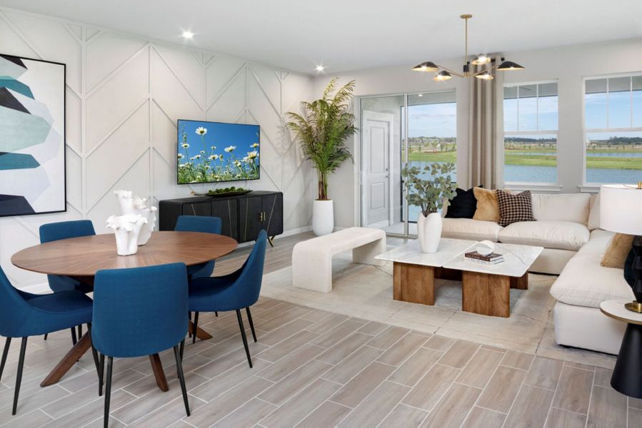 Representative furnished interior of a home built from the Seastone by Mattamy Homes in Crosswind Ranch, Parrish (Image 10).