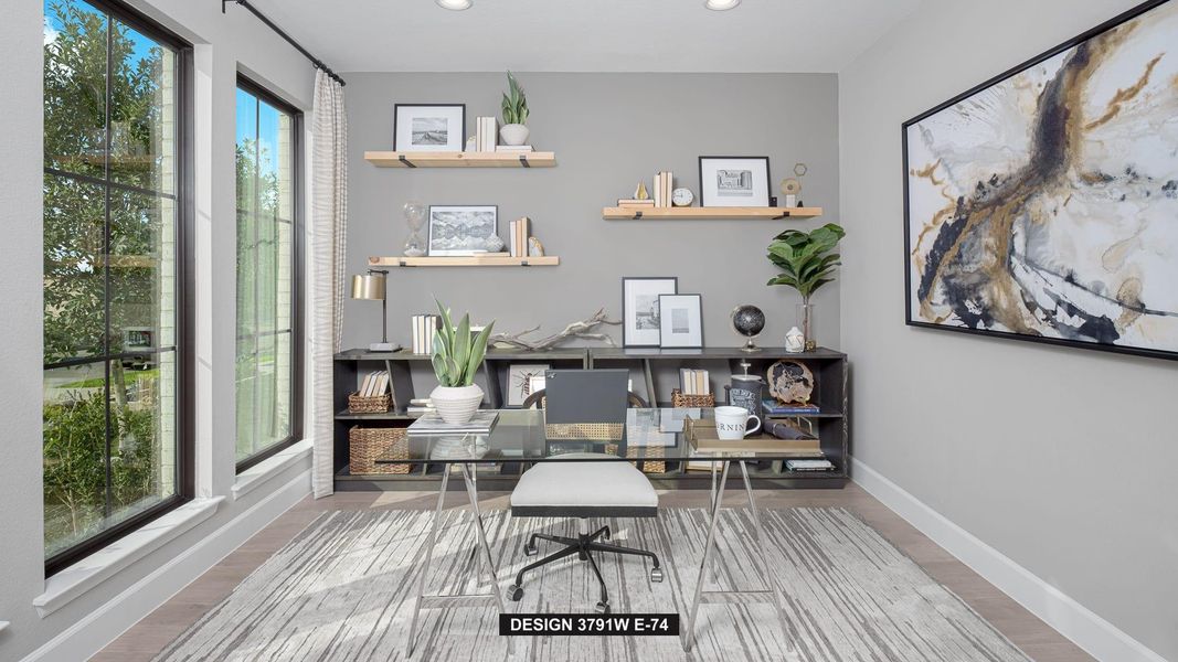 Furnished interior view inside a new home in Elyson, Katy (Image 12).