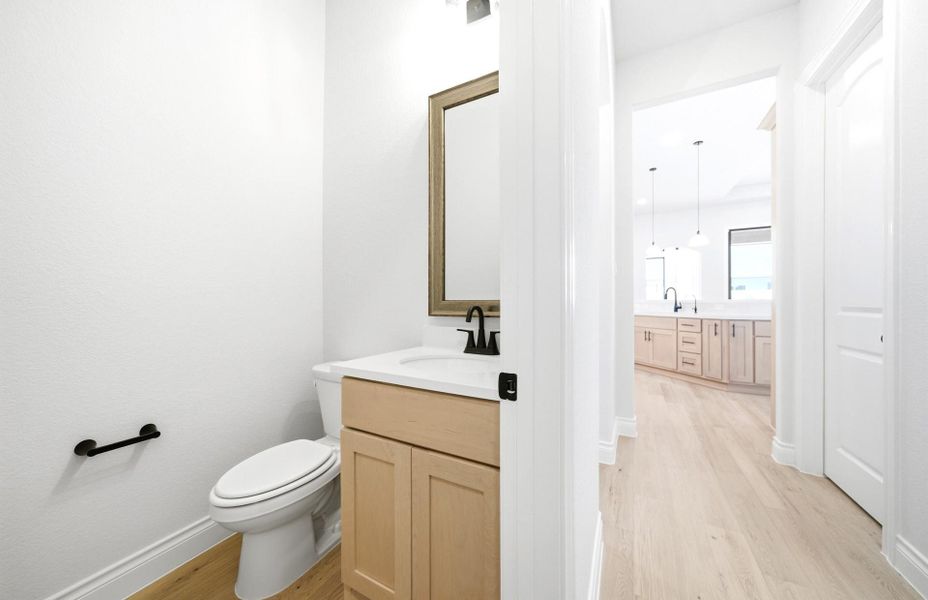 Furnished interior view inside a new home in Bridgeland 60′, Cypress (Image 8).