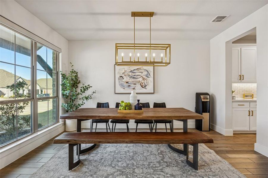 Furnished interior view inside a new home in , McKinney (Image 8). Furnished interior view inside a new home in , McKinney (Image 8).