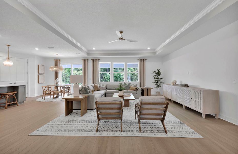 Representative furnished interior of a home built from the Easley by Pulte Homes in Hyland Trail, Green Cove Springs (Image 19).