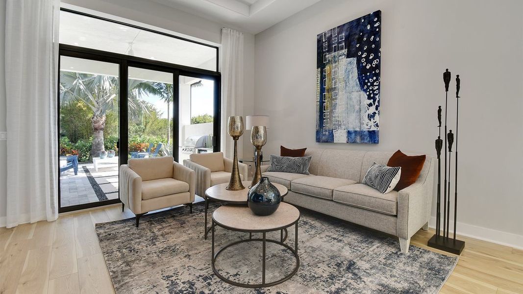 Furnished interior view inside a new home in Rivella, Port St. Lucie (Image 8).