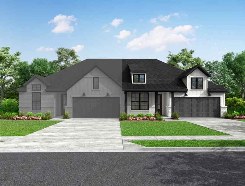 Representative exterior photo of a completed home built from the Cibola by Beazer Homes in Elyson, Katy, TX (Image 2). Representative exterior photo of a completed home built from the Cibola by Beazer Homes in Elyson, Katy, TX (Image 2).