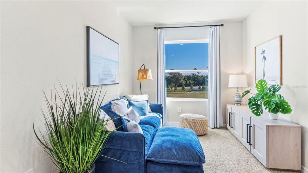 Furnished interior view inside a new home in Oasis at Longwood Run, Sarasota (Image 6).