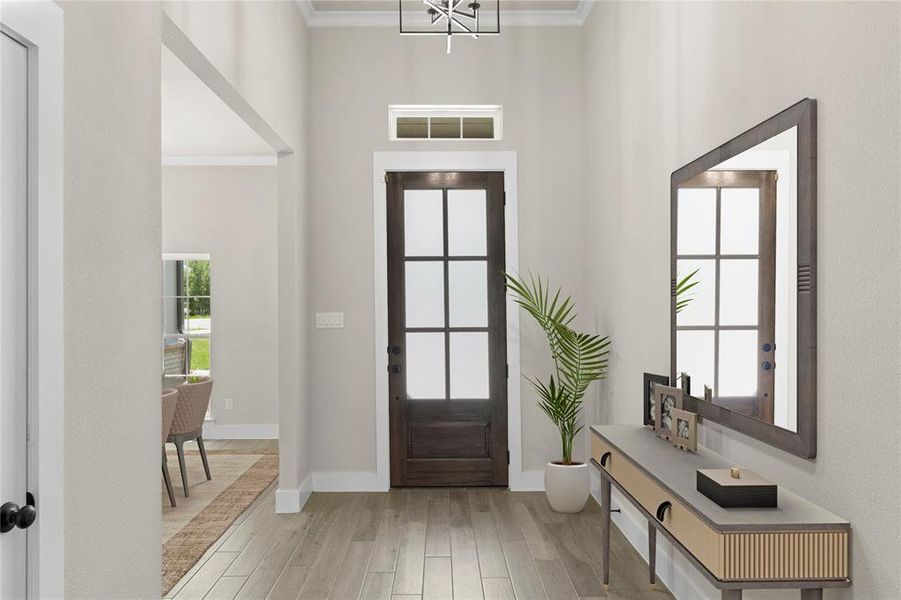 Furnished interior view inside a new home in Arbor Hills, Poolville (Image 10).