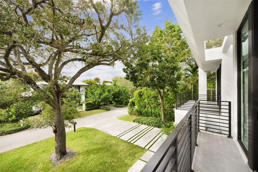 Exterior details and patio area of a home in , South Miami (Image 40).
