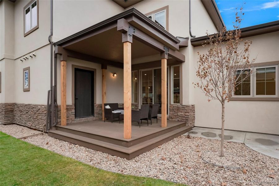 Exterior details and patio area of a home in , Denver (Image 4). Exterior details and patio area of a home in , Denver (Image 4).