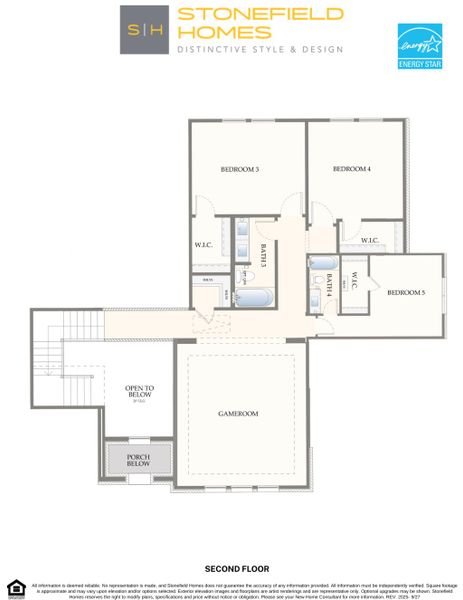 2D floor plan layout of this home in Heath Golf and Yacht Club, Heath, TX (Image 6).
