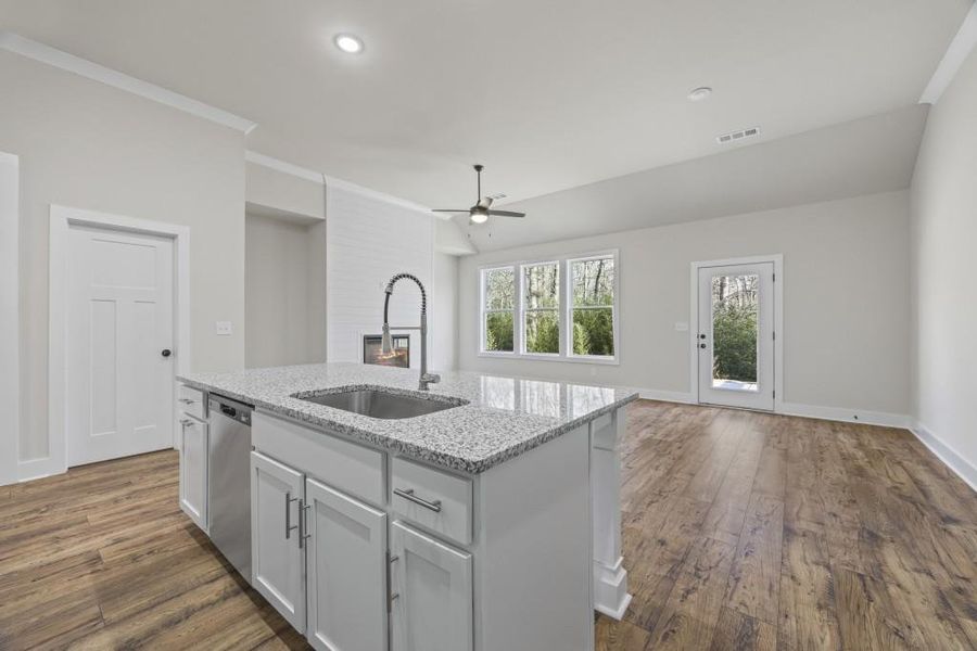 Furnished interior view inside a new home in , Hartwell (Image 13).