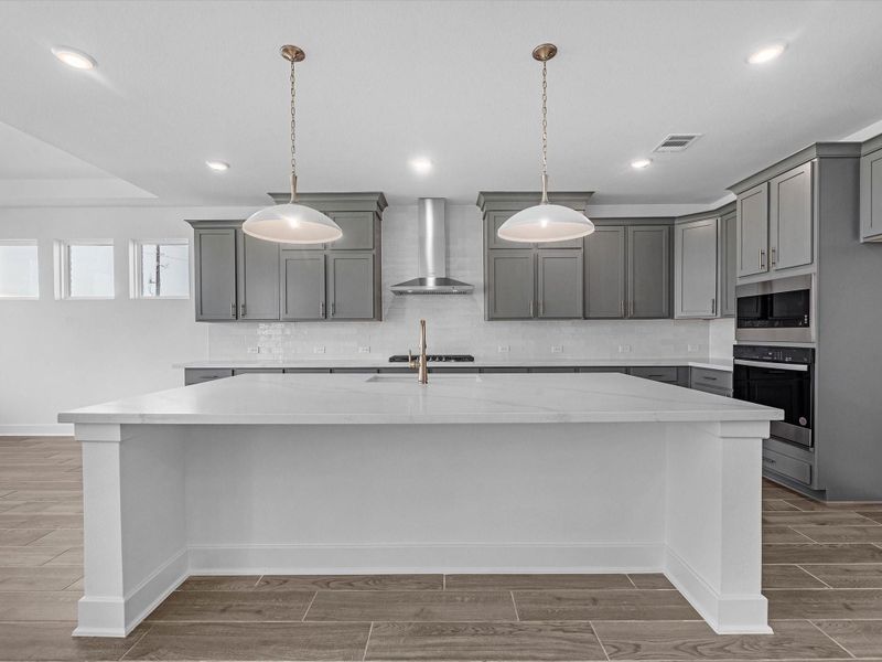 Furnished interior view inside a new home in Meridiana, Manvel (Image 4).