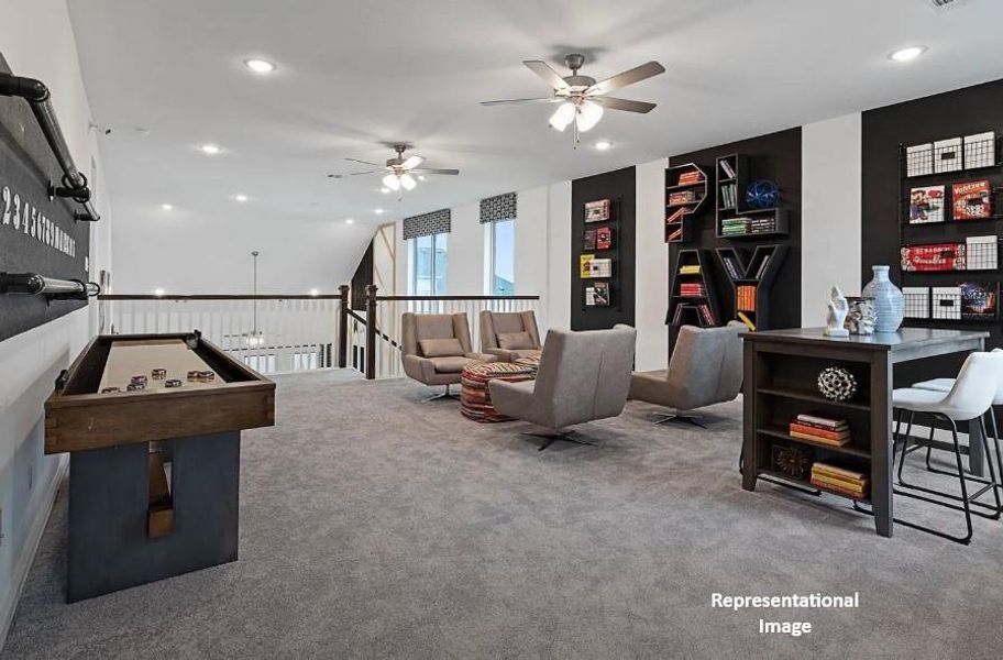 Whether you’re hosting friends for game night or enjoying a quiet evening with a good movie, this flex space seamlessly accommodates all your needs.