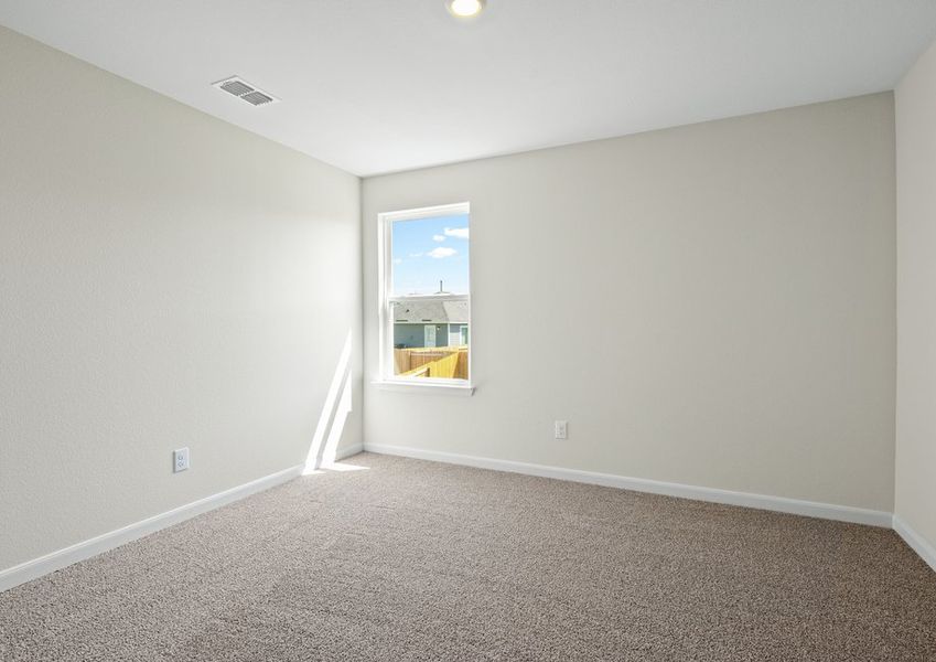 The secondary bedrooms are the perfect space for children's bedrooms and guest rooms.