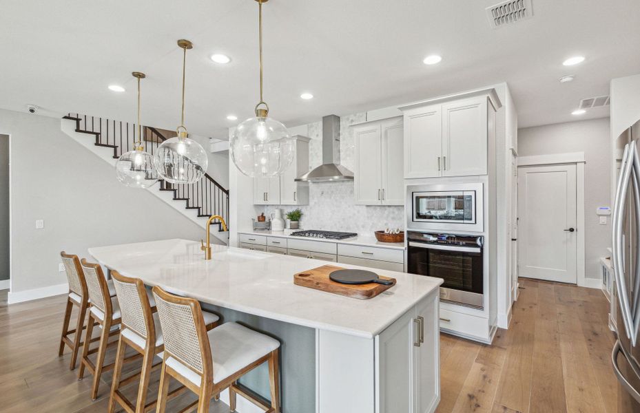 Spacious kitchen with abundant cabinet space