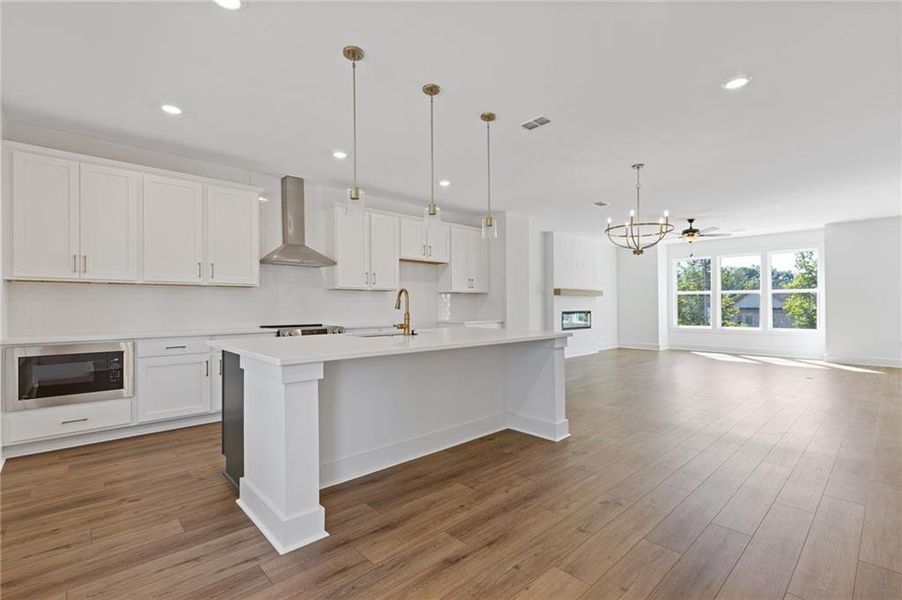 Furnished interior view inside a new home in , Suwanee (Image 8).