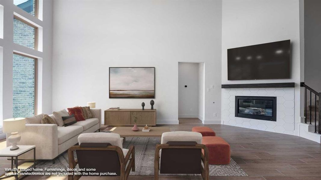 Furnished interior view inside a new home in Trinity Falls 60', McKinney (Image 10). Furnished interior view inside a new home in Trinity Falls 60', McKinney (Image 10).