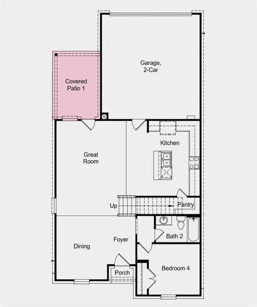 2D floor plan layout of this home in North Sky Celina, Celina, TX (Image 4). 2D floor plan layout of this home in North Sky Celina, Celina, TX (Image 4).