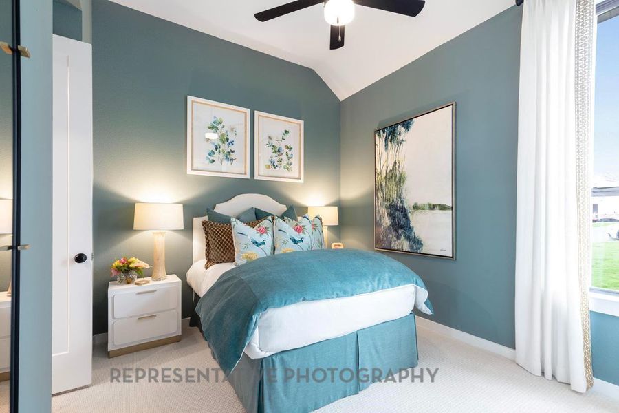 Furnished interior view inside a new home in Meridiana: 50ft. lots, Manvel (Image 10).