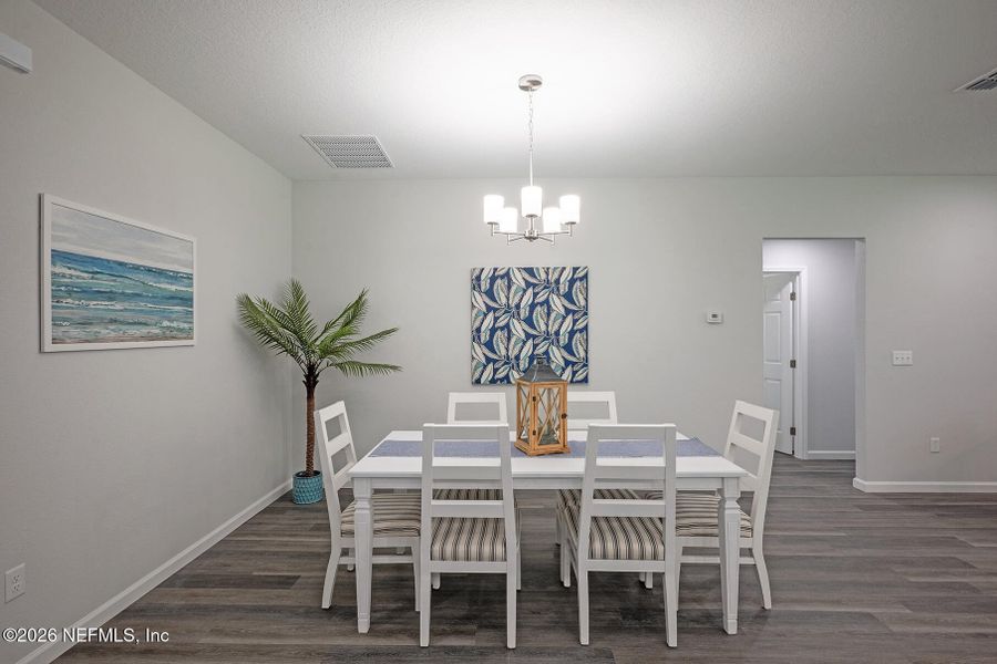 Furnished interior view inside a new home in , Jacksonville (Image 6).