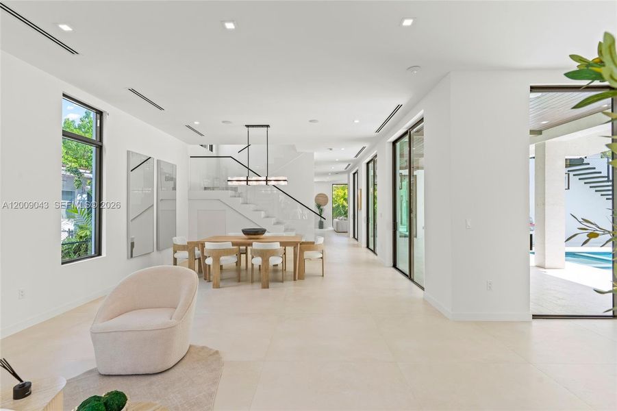 Furnished interior view inside a new home in , Coral Gables (Image 34).