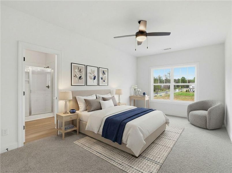 Furnished interior view inside a new home in , Ball Ground (Image 12).