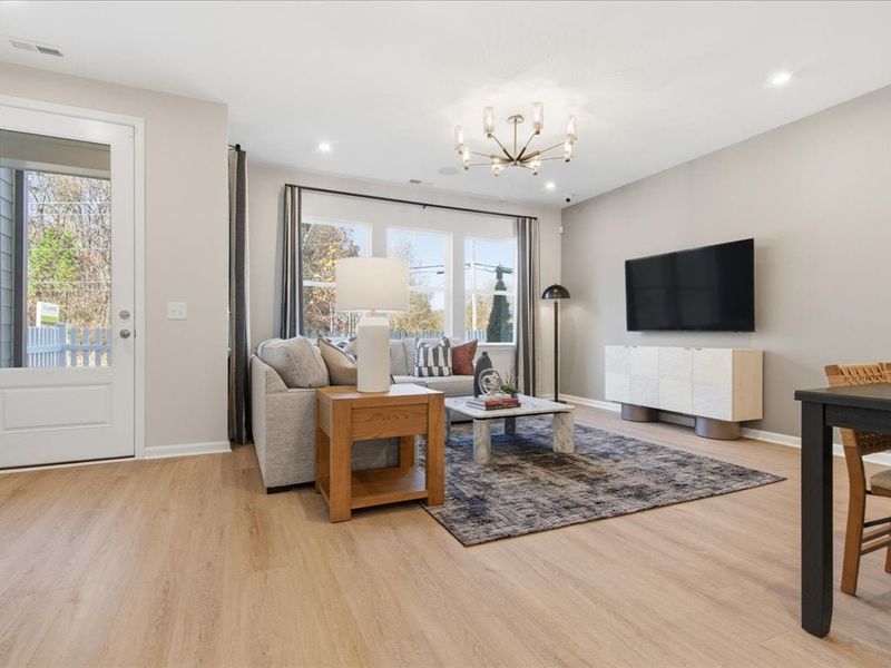 Representative furnished interior of a home built from the Avett by Tri Pointe Homes in Ellis Townes, Charlotte (Image 8).