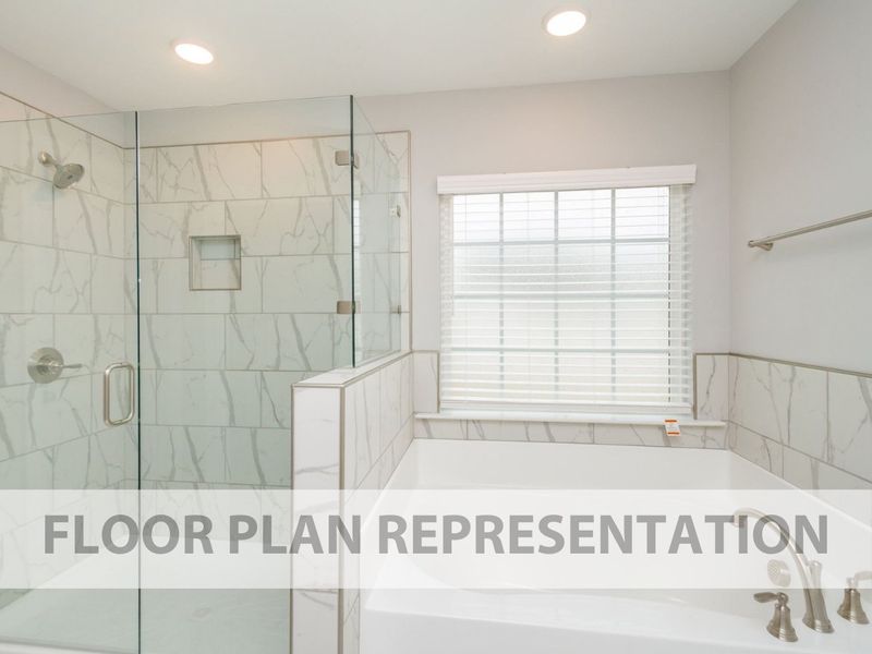 Primary Bathroom Floorplan Representation Photo | The Fairport II Plan