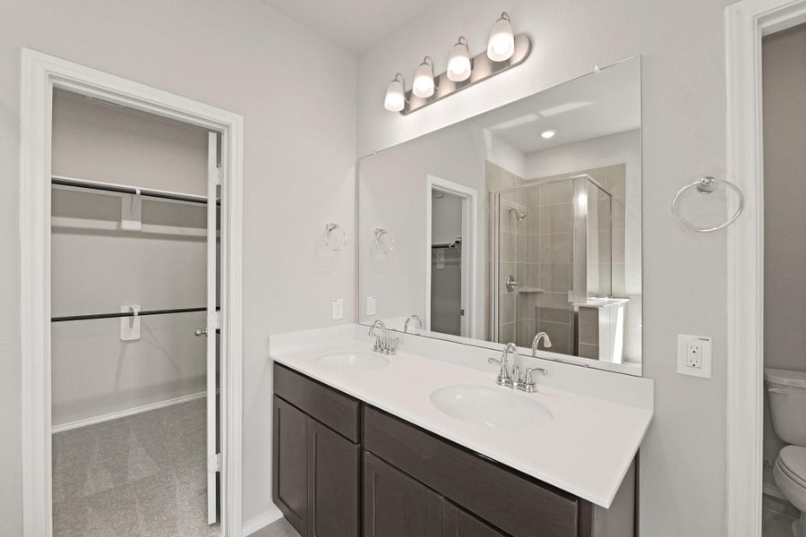 Furnished interior view inside a new home in The Trails, New Caney (Image 7).