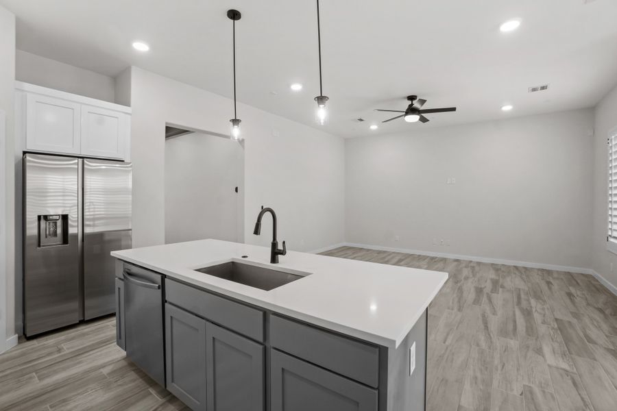 Representative furnished interior of a home built from the Cap Rock by LEH. Homes in Tierra Del Este 91, El Paso (Image 4).