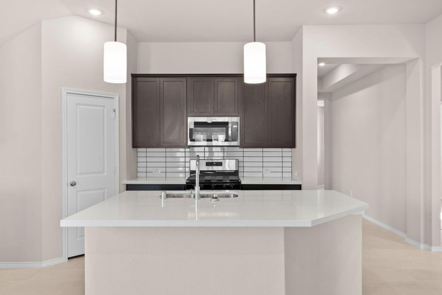 Furnished interior view inside a new home in The Trails 40', New Caney (Image 13).