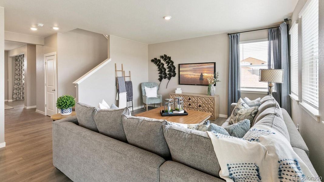 Furnished interior view inside a new home in Ridge at Johnstown, Johnstown (Image 5).