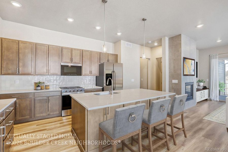 Furnished interior view inside a new home in , Fort Collins (Image 8).