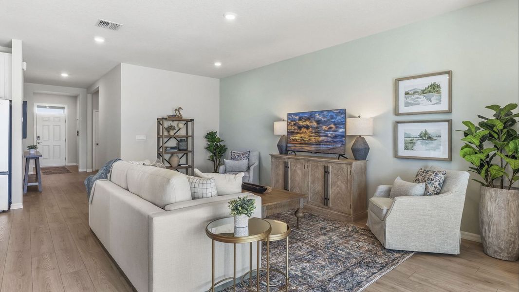 Representative furnished interior of a home built from the Delray by D.R. Horton in Legacy Preserve, Parrish (Image 7).
