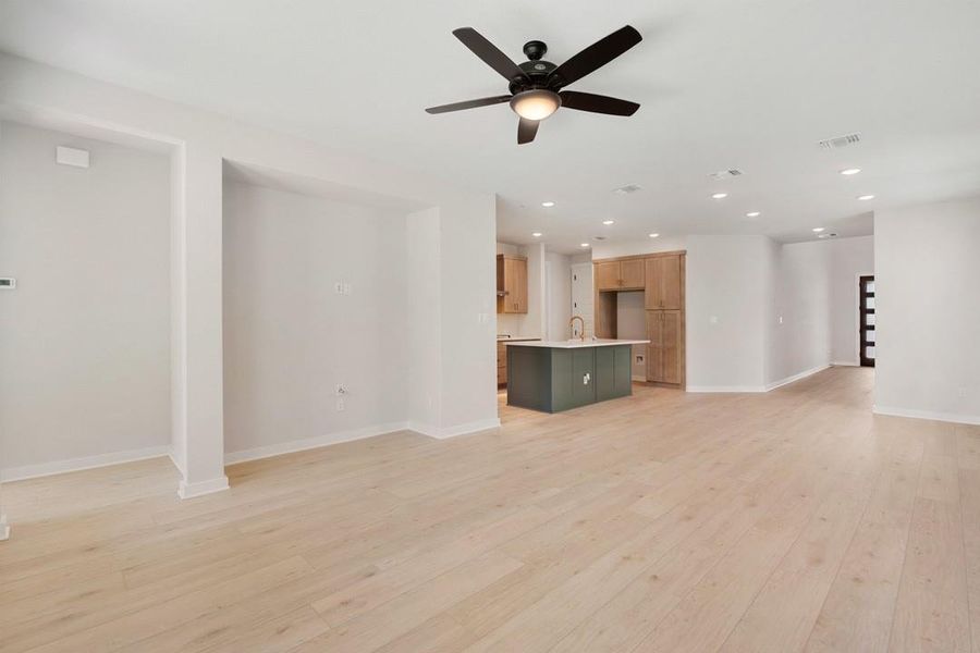 Spacious, unfurnished interior of a new home in Terrace Collection at Lariat, Liberty Hill (Image 28). Spacious, unfurnished interior of a new home in Terrace Collection at Lariat, Liberty Hill (Image 28).