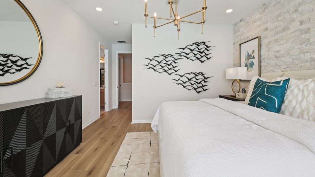 Furnished interior view inside a new home in Isla Mirada, San Antonio (Image 31).