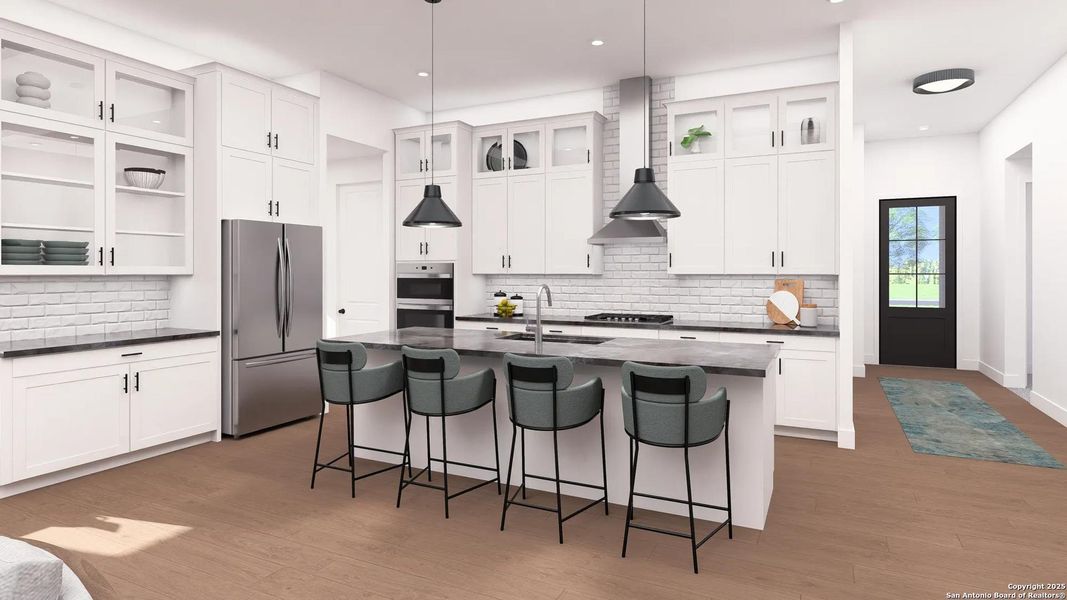 Furnished interior view inside a new home in Ventana - 60', Bulverde (Image 3). Furnished interior view inside a new home in Ventana - 60', Bulverde (Image 3).