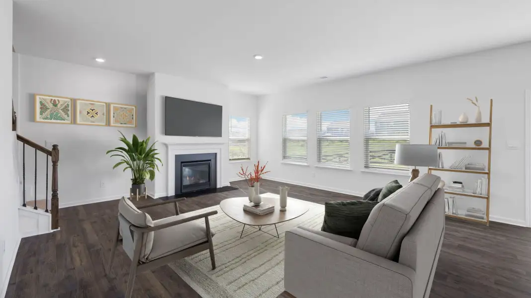 Furnished interior view inside a new home in Catlett Cove, Knoxville (Image 10). Furnished interior view inside a new home in Catlett Cove, Knoxville (Image 10).