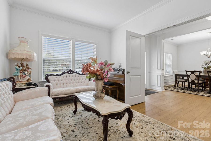 Formal living room w/double doors