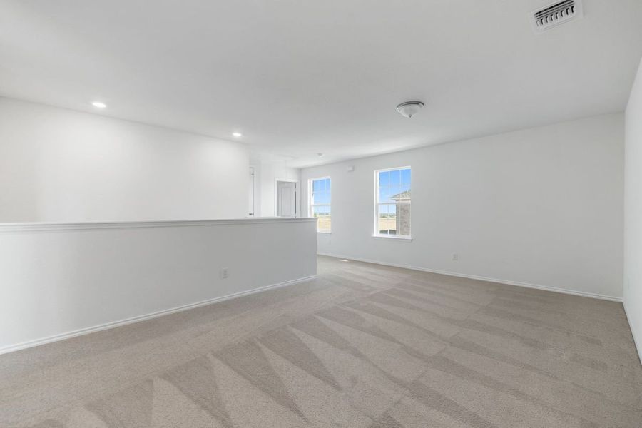 Spacious, unfurnished interior of a new home in Salerno - Heritage Collection, Round Rock (Image 8). Spacious, unfurnished interior of a new home in Salerno - Heritage Collection, Round Rock (Image 8).