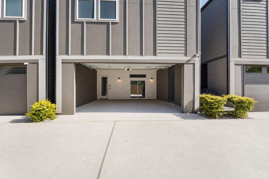 Private rear entry enhances functionality while maintaining the community’s clean, modern streetscape.