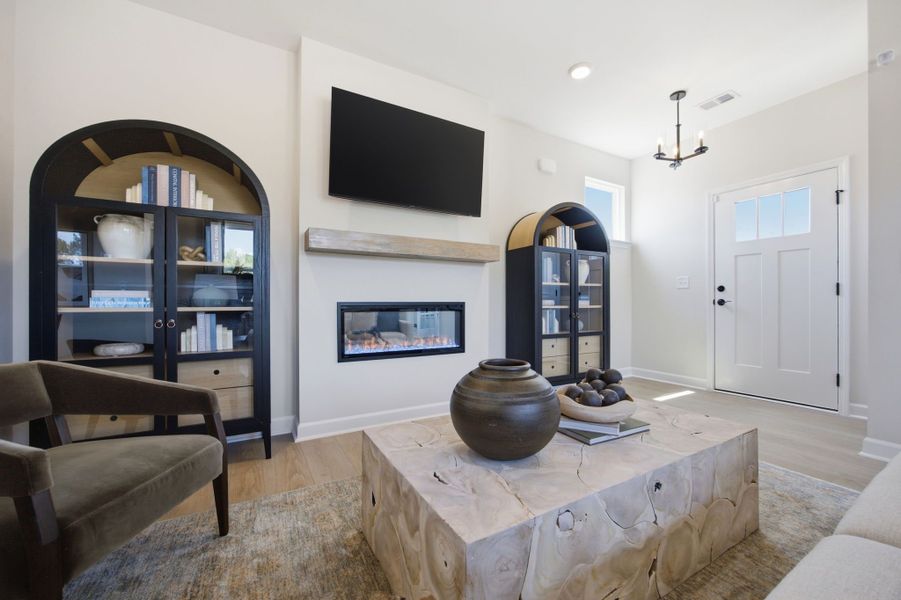 Representative furnished interior of a home built from the The Burke C by Davidson Homes LLC in Forestville Yard, Knightdale (Image 19).