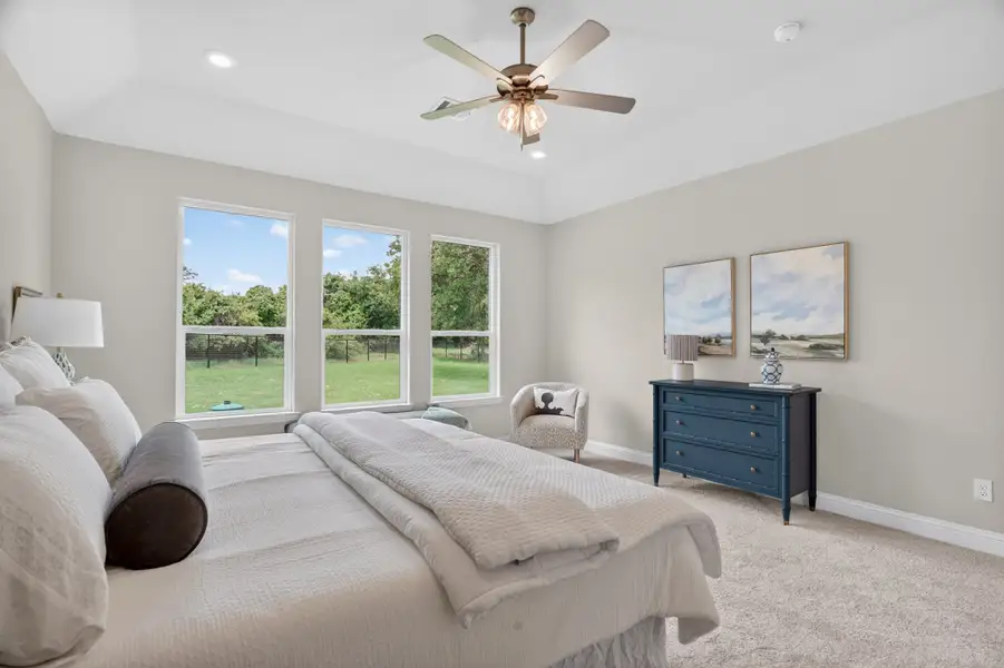 Representative furnished interior of a home built from the Wichita by Cheldan Homes in Arbor Oaks, Boyd (Image 45).