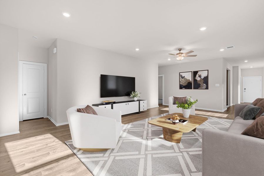 Furnished interior view inside a new home in Laurel Landing, Alvin (Image 5).