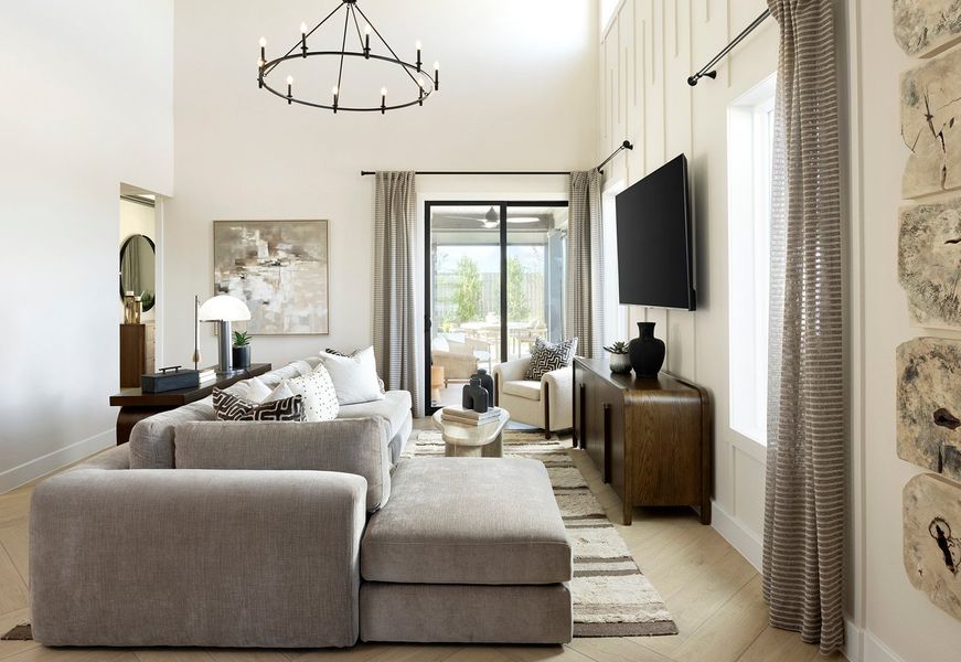 Furnished interior view inside a new home in Elyson, Katy (Image 13).